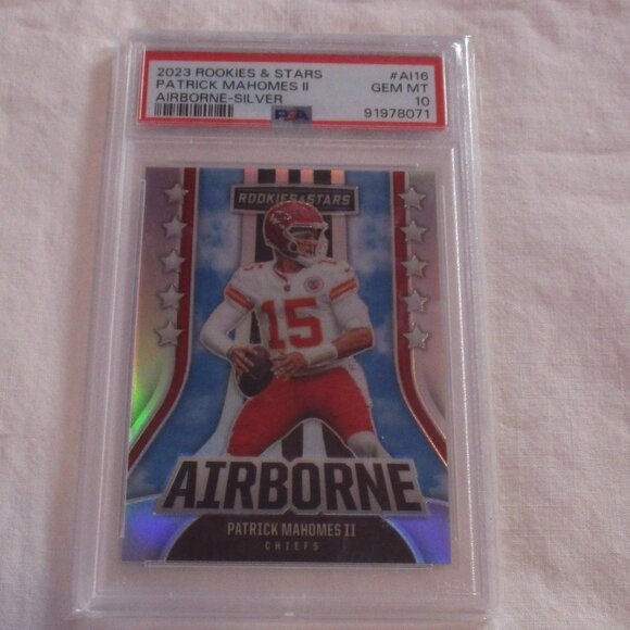 2023 ROOKIES & STARS PATRICK MAHOMES II AIRBORNE-SILVER #116 PSA 10